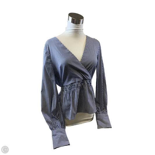 Top Long Sleeve Basic By Express In Striped Pattern, Size: S