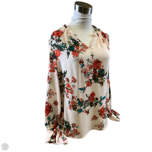 Top Long Sleeve Basic By Violet And Claire In Orange, Size: M