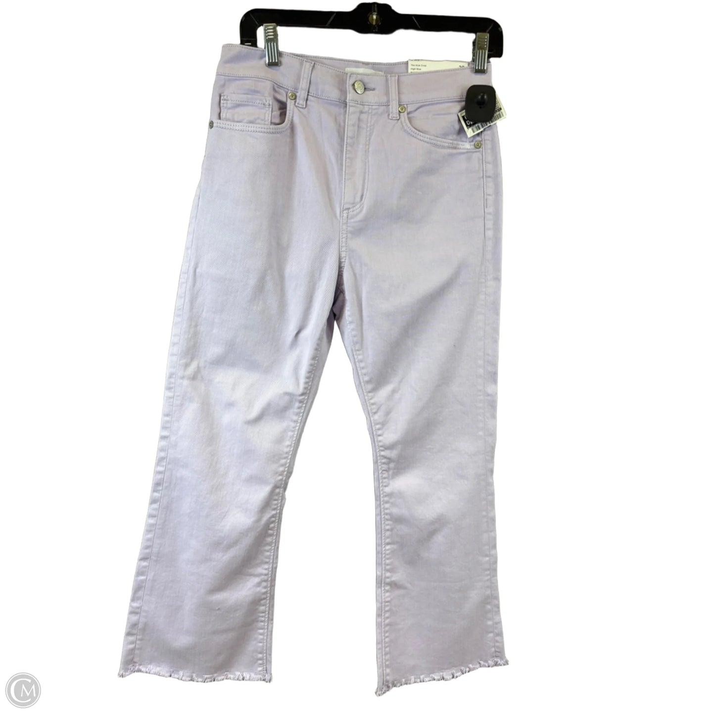 Jeans Cropped By Loft In Purple, Size: 6