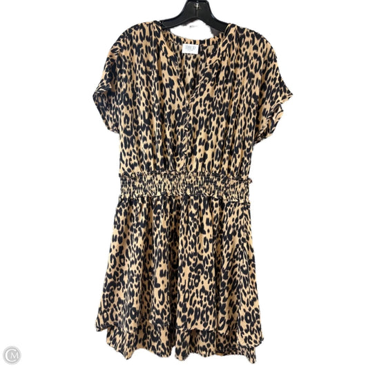 Dress Casual Short By Sienna Sky In Animal Print, Size: L