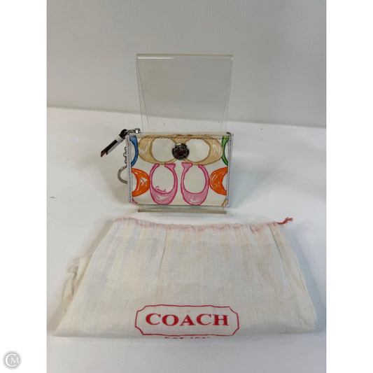 Coin Purse Designer By Coach, Size: Small