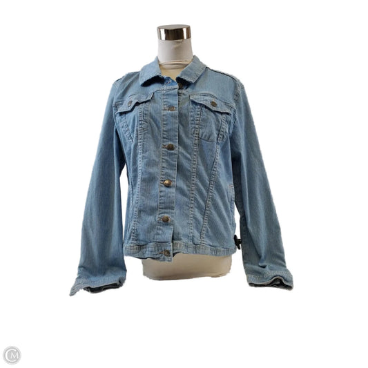 Jacket Denim By Max Jeans In Striped Pattern, Size: Xl