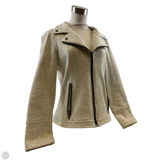 Jacket Moto By Style And Company In Grey, Size: M