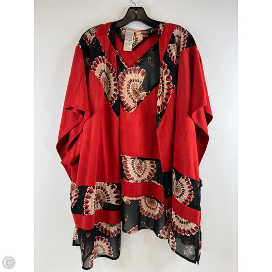 Kimono By Chicos In Black & Red, Size: L