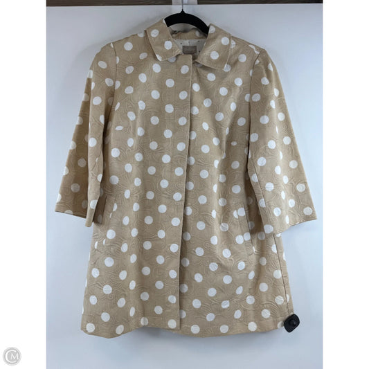 Blazer By Chicos In Tan & White, Size: Sp
