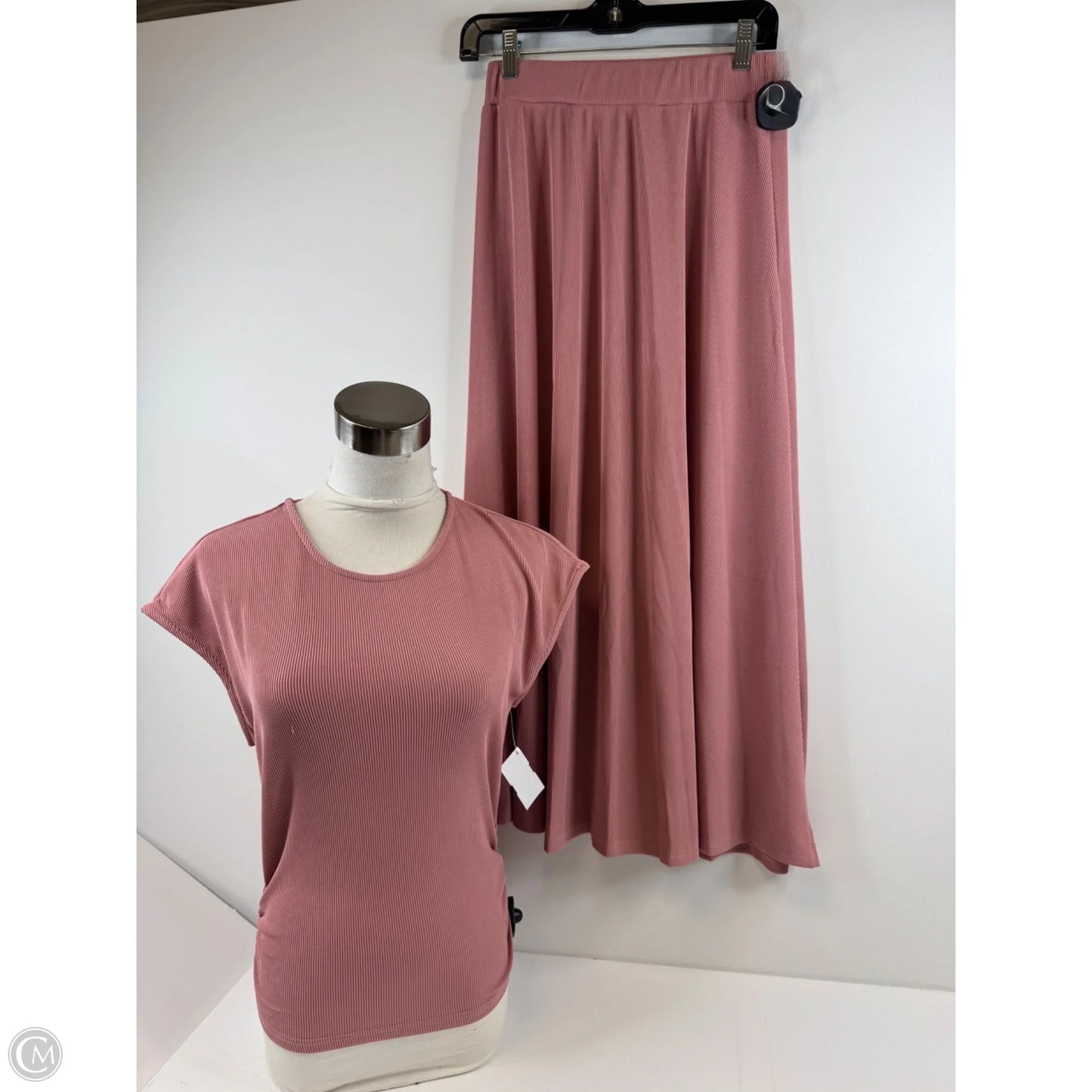 Skirt Set 2pc By Clothes Mentor In Peach, Size: S