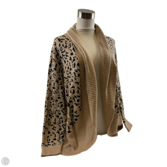 Sweater Cardigan By Rachel Zoe In Animal Print, Size: Xl
