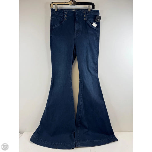 Jeans Flared By Free People In Blue Denim, Size: 6