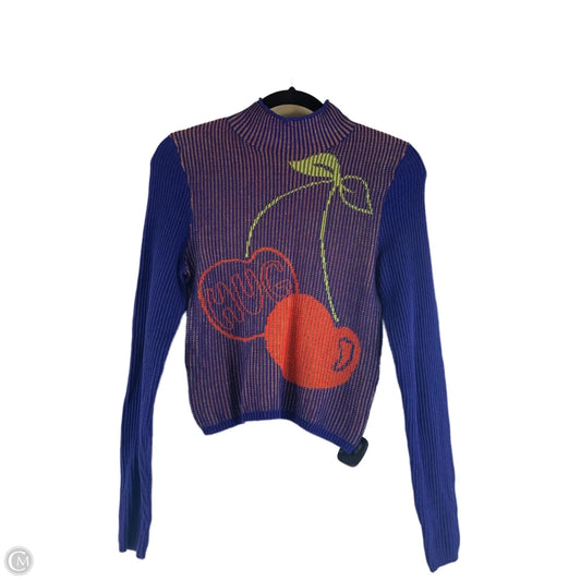 Top Long Sleeve By Bdg In Blue & Green, Size: S