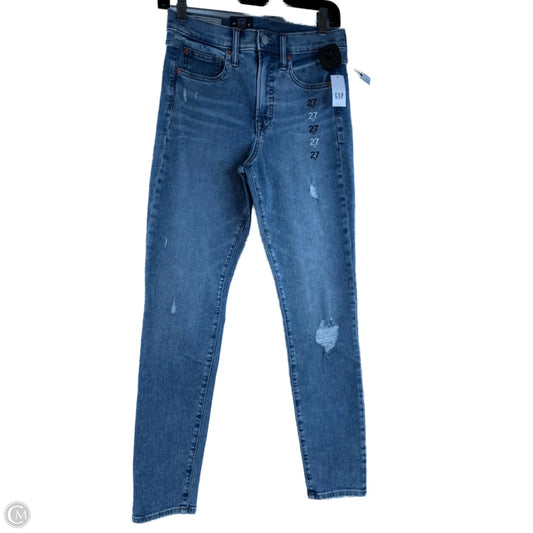 Jeans Skinny By Gap In Blue Denim, Size: 4