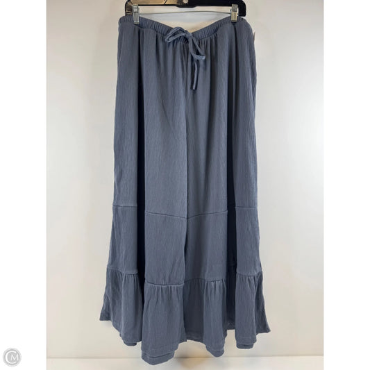 Pants Wide Leg By Peace Love World In Grey, Size: 14p