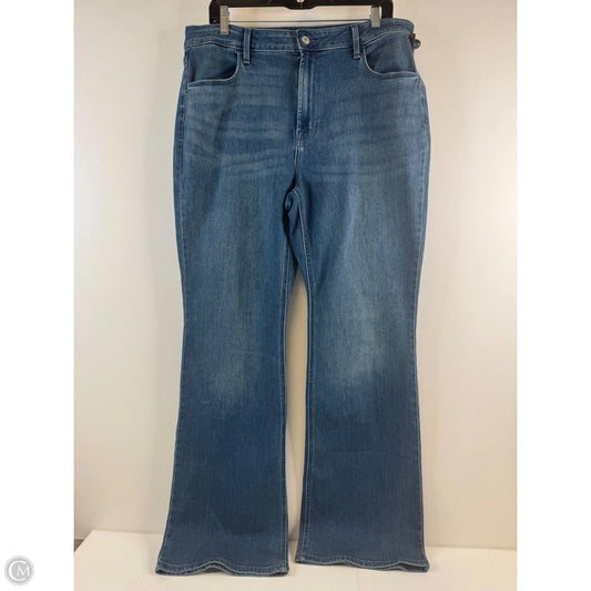 Jeans Flared By Old Navy In Blue Denim, Size: 16