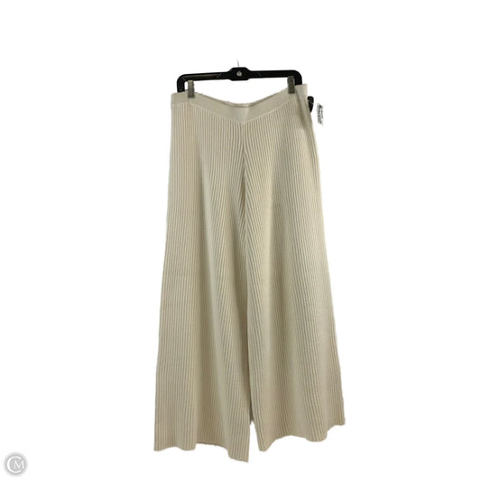 Pants Wide Leg By Clothes Mentor In Ivory, Size: 12