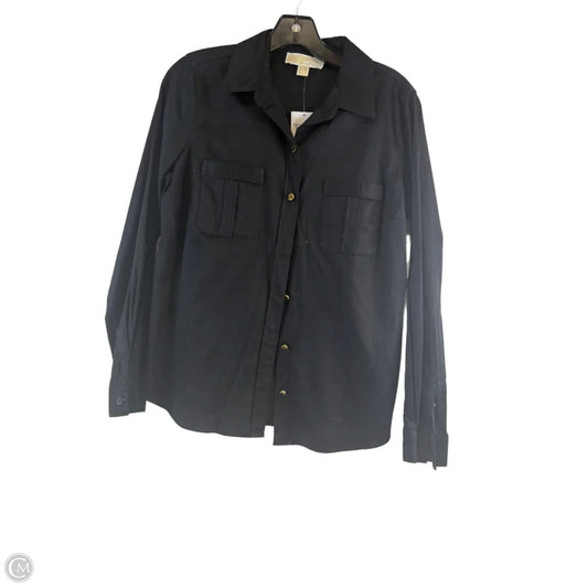 Top Long Sleeve By Michael By Michael Kors In Black, Size: S