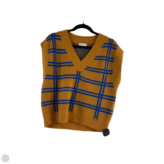 Vest Other By Clothes Mentor In Blue & Gold, Size: Small