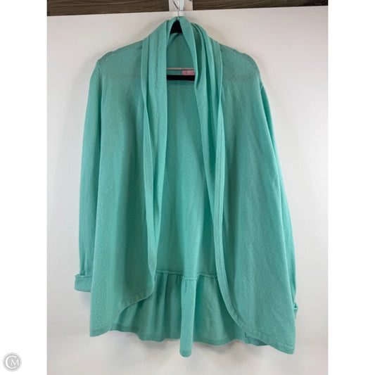Sweater Cardigan Designer By Lilly Pulitzer In Aqua, Size: M