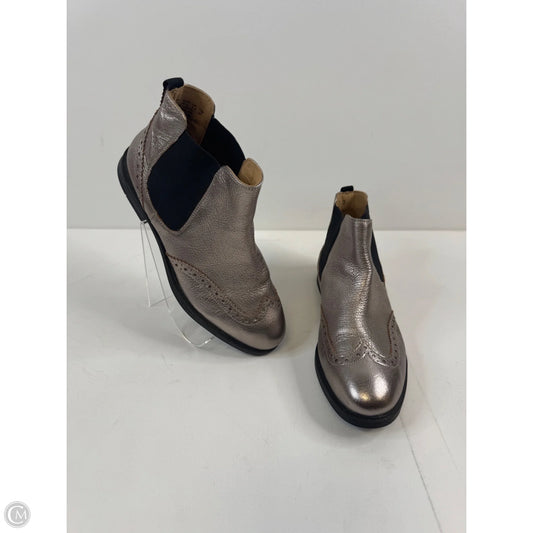 Boots Ankle Flats By Hush Puppies In Gold, Size: 9.5