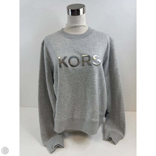 Sweatshirt Crewneck By Michael By Michael Kors In Grey, Size: M