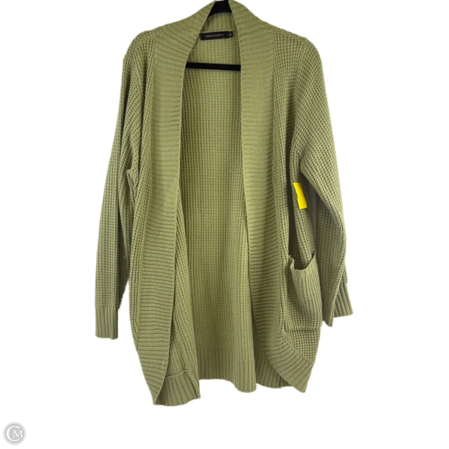 Sweater Cardigan By Merokeety In Green, Size: Xl