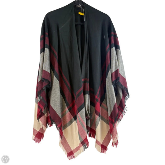 Shawl By Lord And Taylor In Black & Red, Size: Osfm