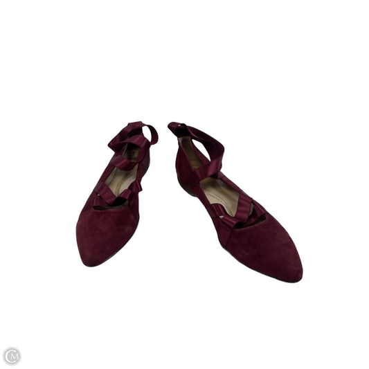 Shoes Flats By Jambu In Maroon, Size: 8.5