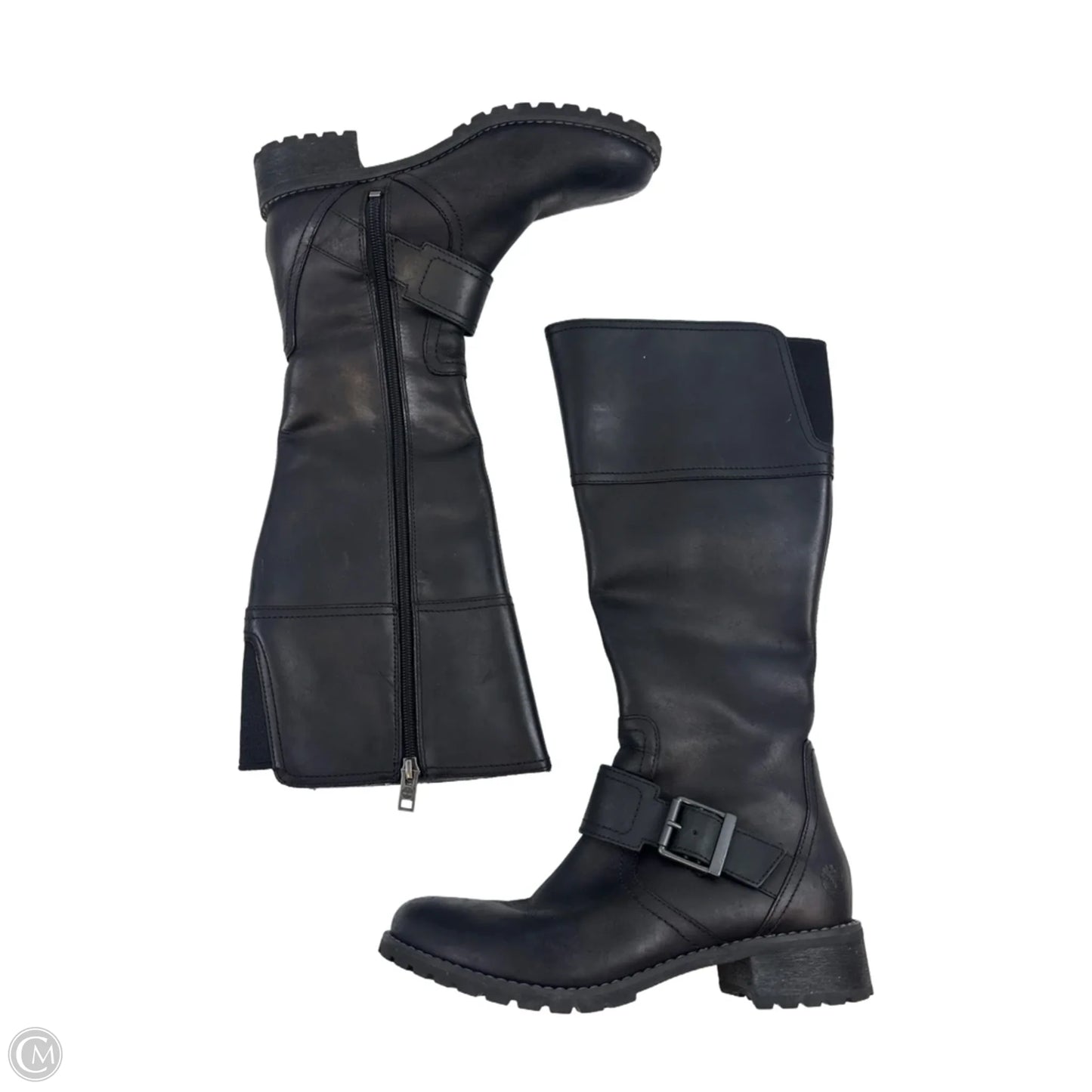 Boots Knee Flats By Timberland In Black, Size: 7