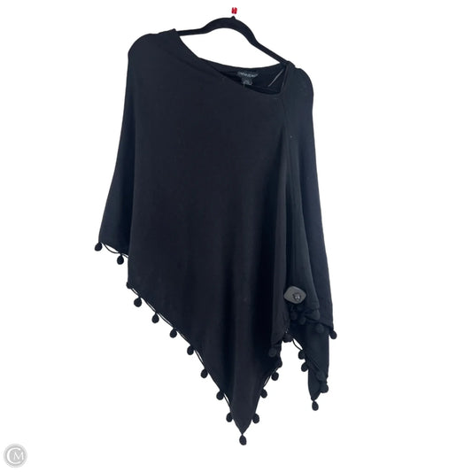 Poncho By Cynthia Rowley In Black, Size: Osfm