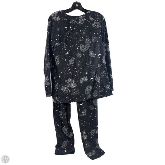 Pajamas 2pc By Isaac Mizrahi Live Qvc In Black & White, Size: Xs
