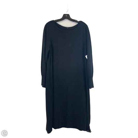 Dress Casual Midi By Talbots In Black, Size: 1x