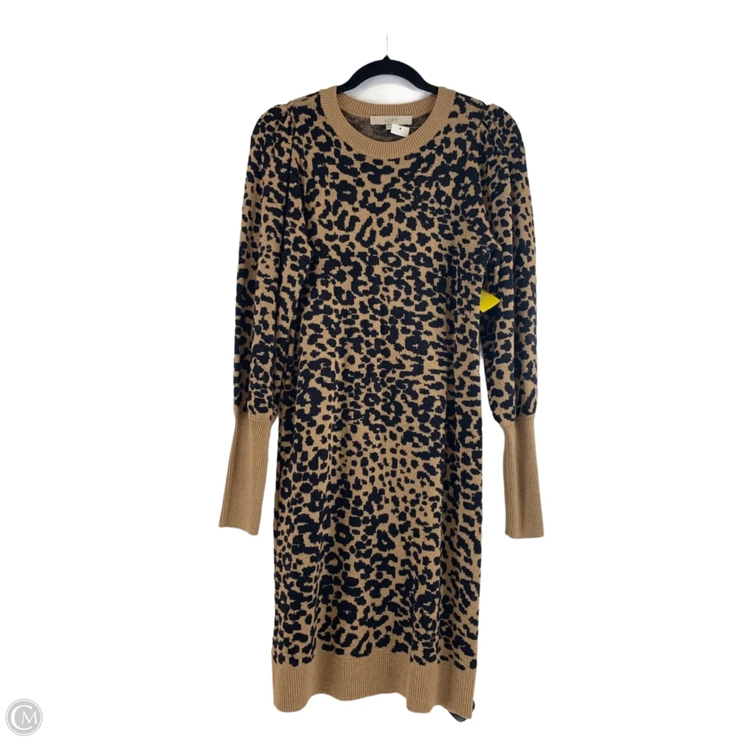 Dress Casual Midi By Loft In Animal Print, Size: S