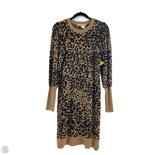 Dress Casual Midi By Loft In Animal Print, Size: S