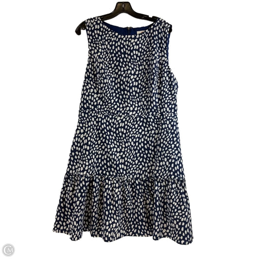 Dress Casual Midi By Vineyard Vines In Blue & White, Size: Xl