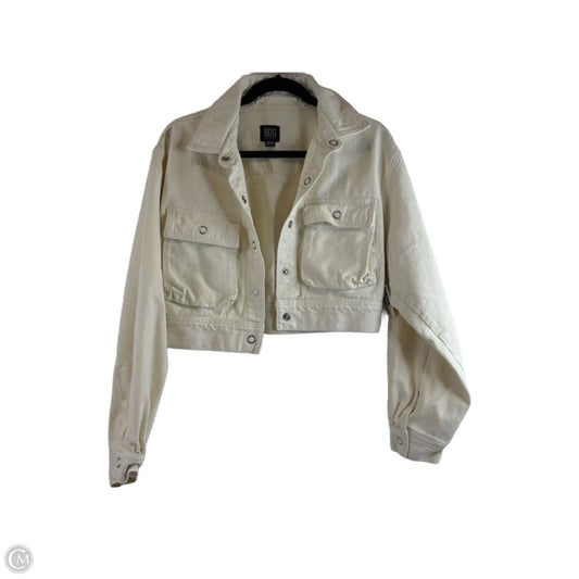 Jacket Denim By Bdg In Ivory, Size: M