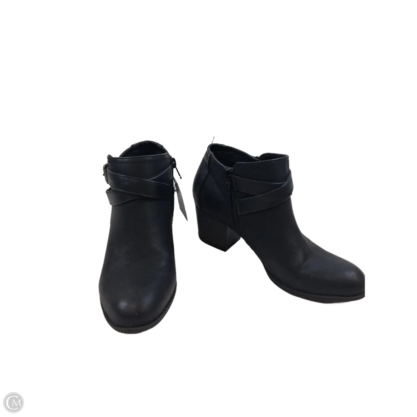 Boots Ankle Heels By Indigo Blue In Black, Size: 7.5