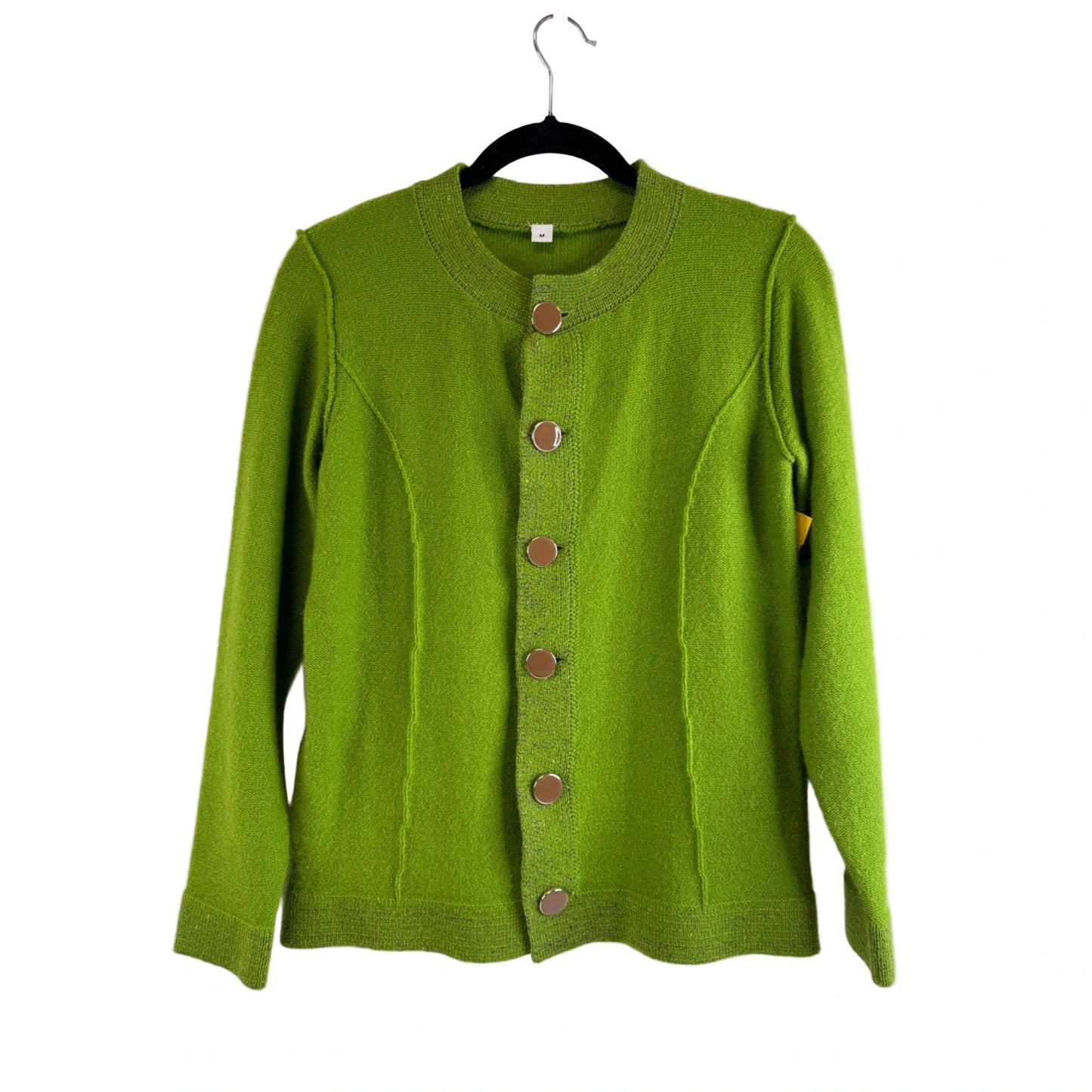 Sweater Cardigan By Clothes Mentor In Green, Size: M