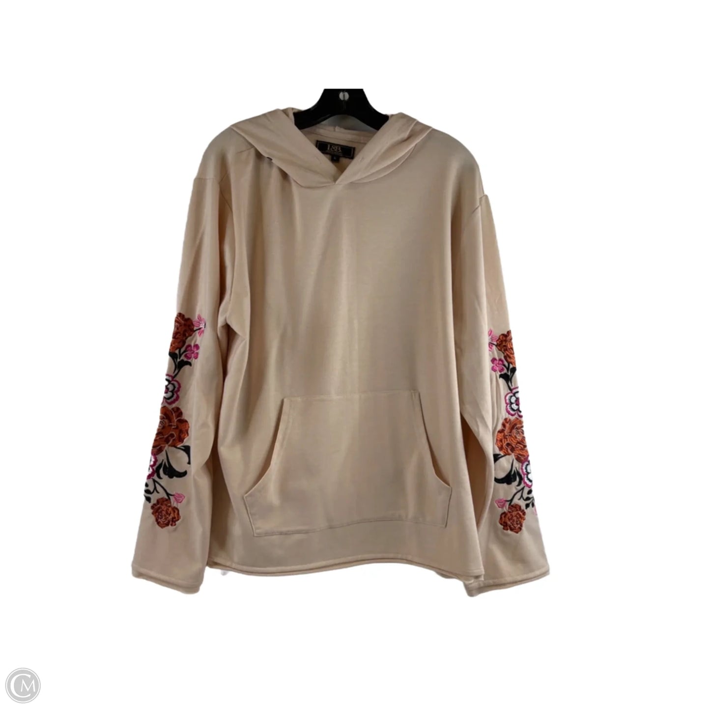 Top Long Sleeve By L Agence In Peach, Size: L