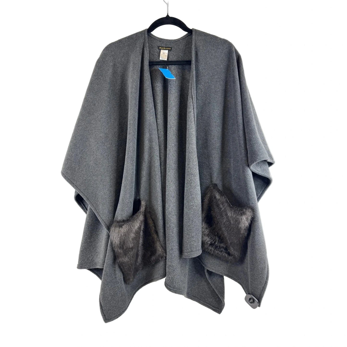Poncho By Joan Rivers In Grey, Size: Osfm