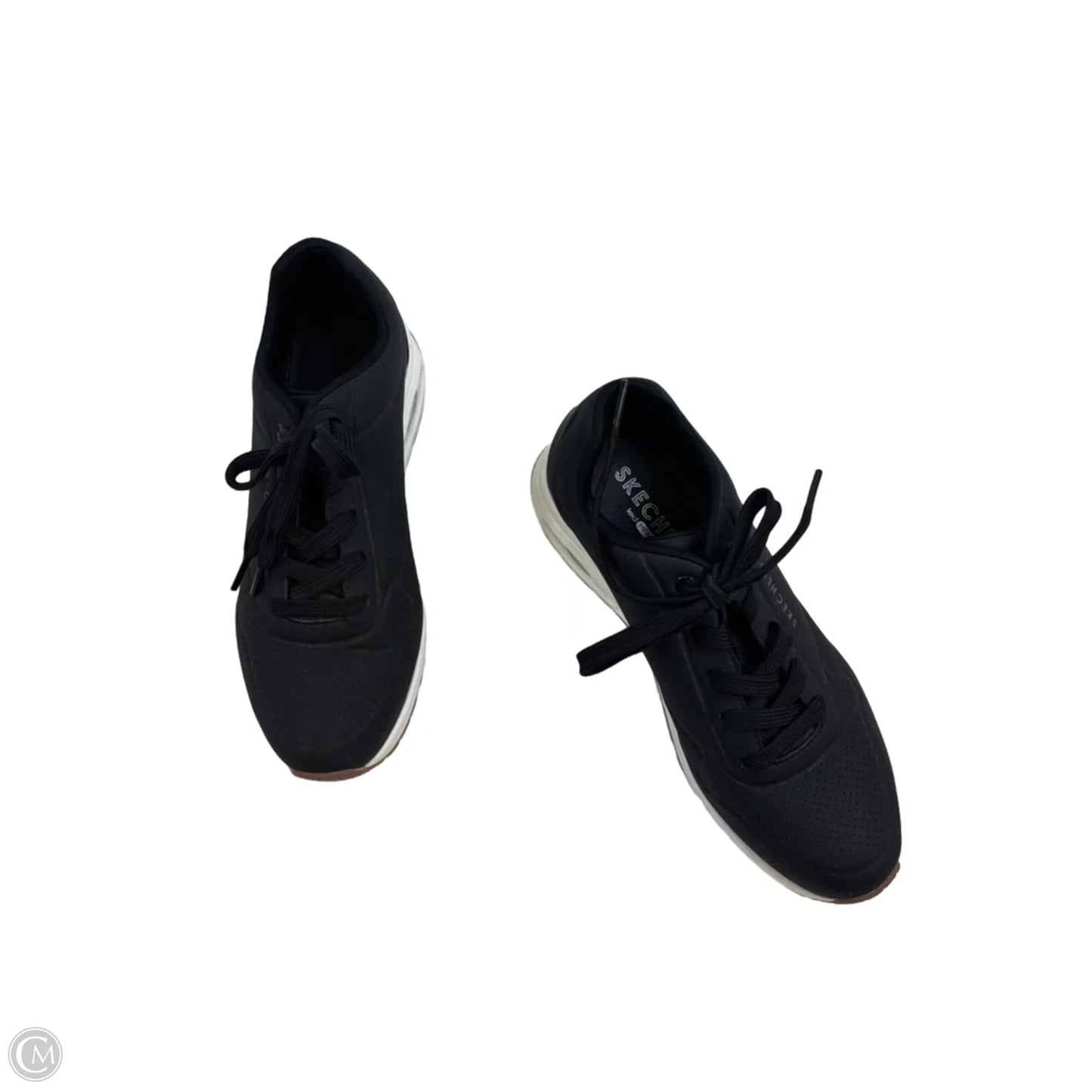 Shoes Sneakers By Skechers In Black & White, Size: 8.5