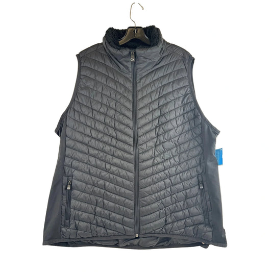 Vest Puffer & Quilted By Calvin Klein Performance In Black, Size: 3x