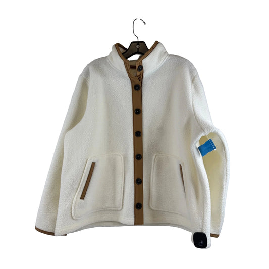 Jacket Fleece By Croft And Barrow In Ivory, Size: Xxl