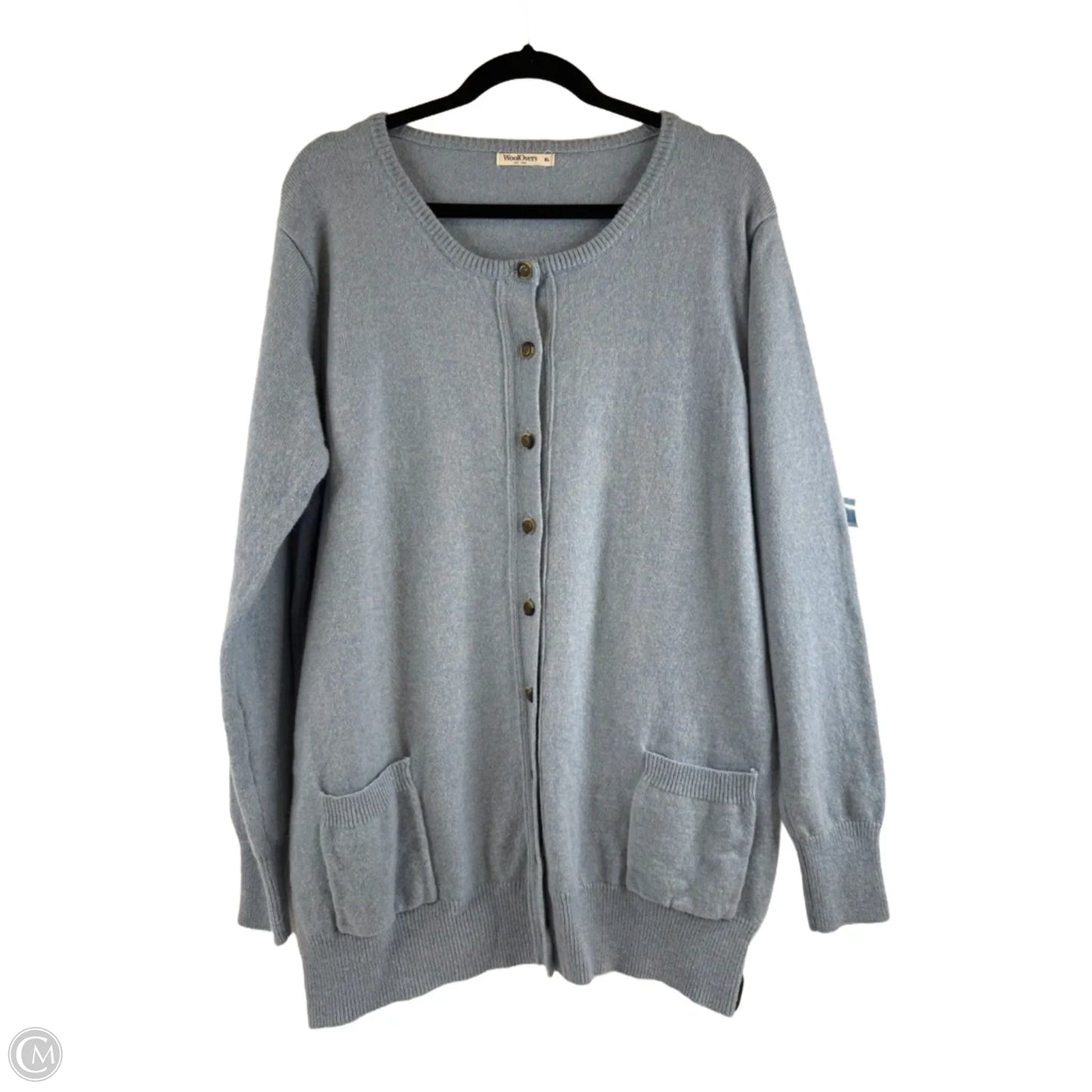 Sweater Cardigan By Clothes Mentor In Blue, Size: Xl