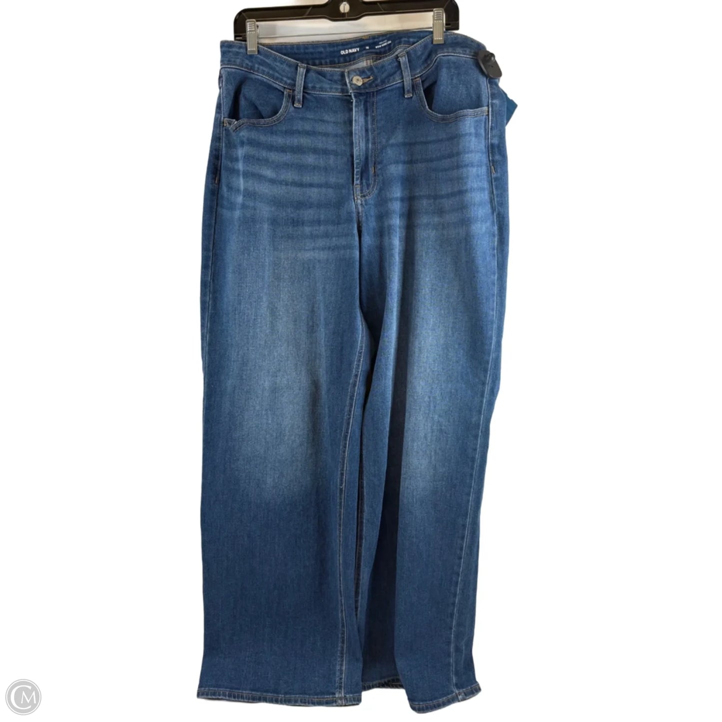 Jeans Wide Leg By Old Navy In Blue Denim, Size: 16