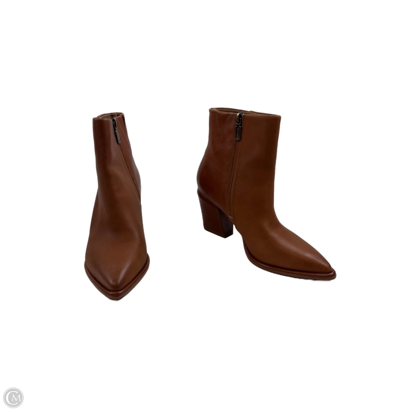 Boots Ankle Heels By Blondo In Tan, Size: 8