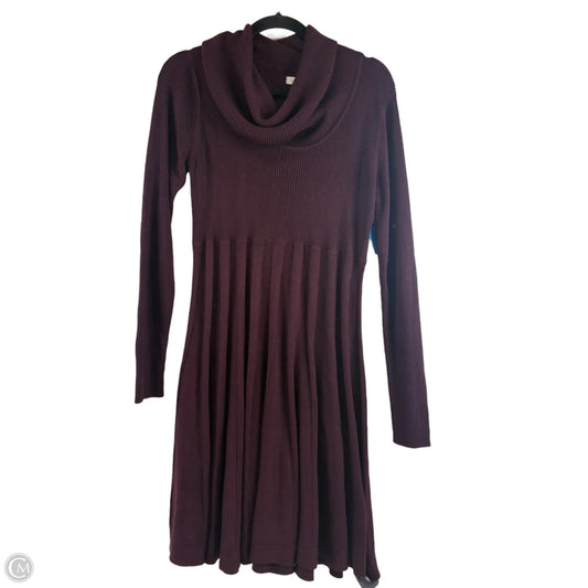 Dress Casual Maxi By Calvin Klein In Maroon, Size: L