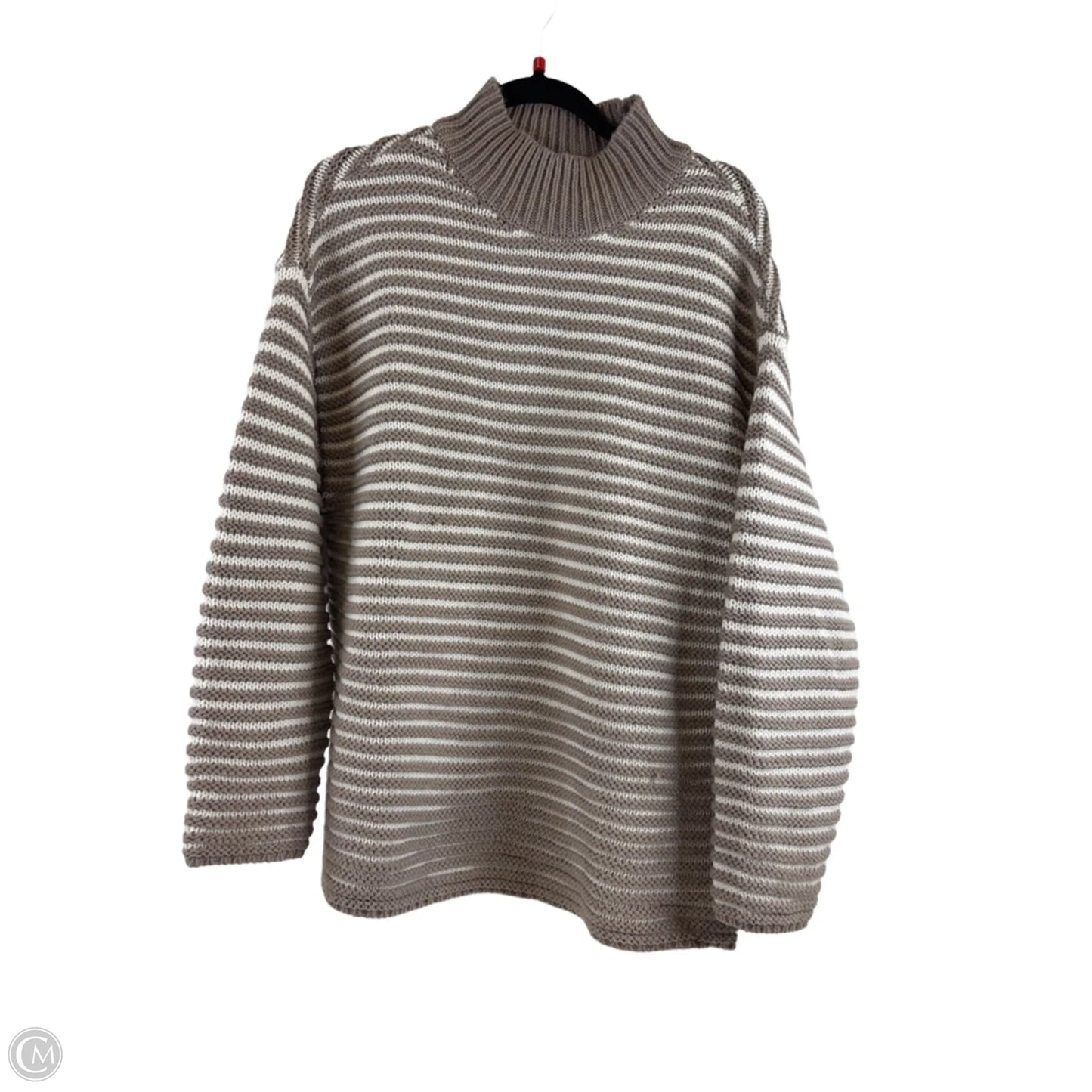Sweater By Haven In Tan & White, Size: M