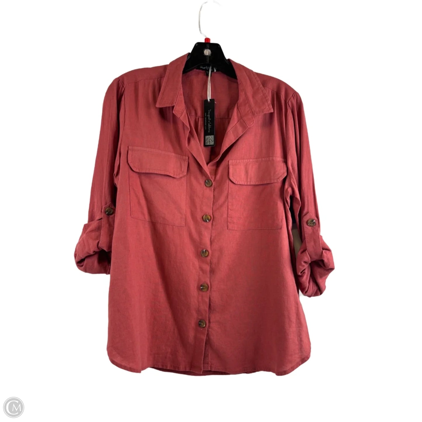 Top Long Sleeve Basic By Velvet Heart In Copper, Size: S