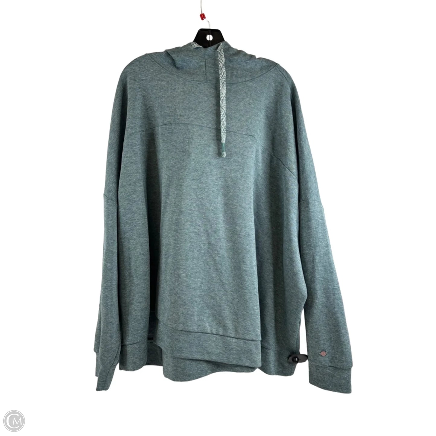 Sweatshirt Hoodie By Calia In Teal, Size: 3x