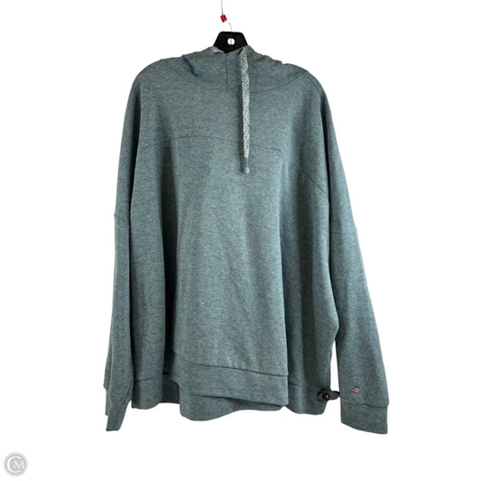 Sweatshirt Hoodie By Calia In Teal, Size: 3x