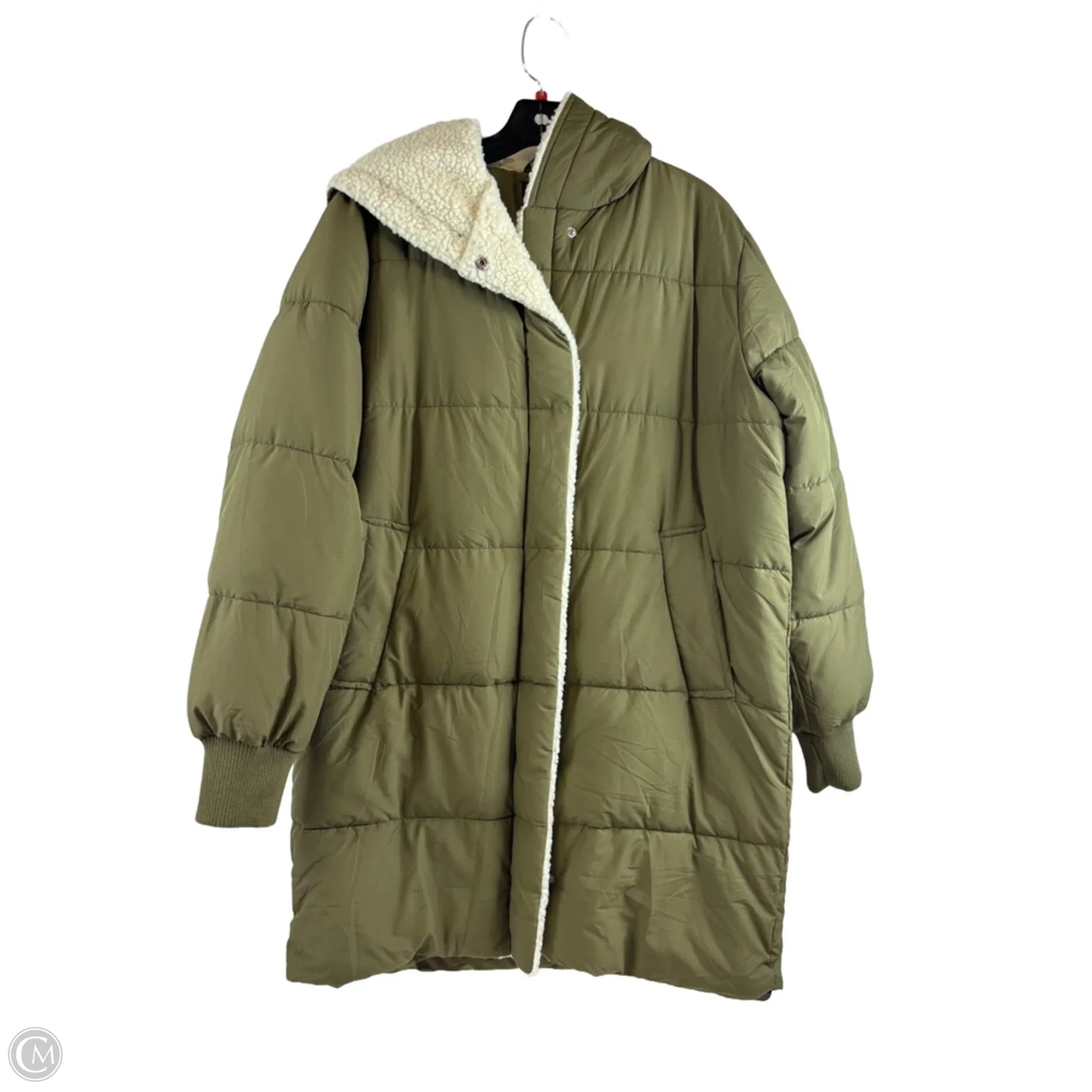 Coat Puffer & Quilted By Love Tree In Green, Size: M