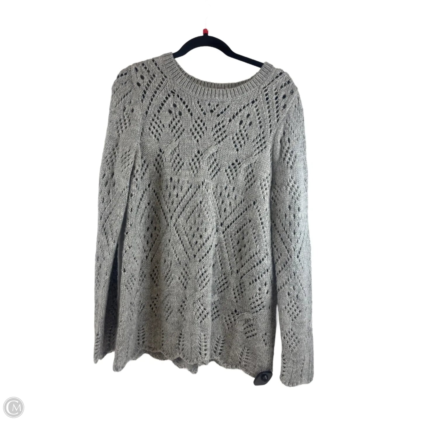 Sweater By Loft In Grey, Size: L